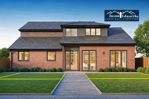 Home extension focusing on boundary line Verwood