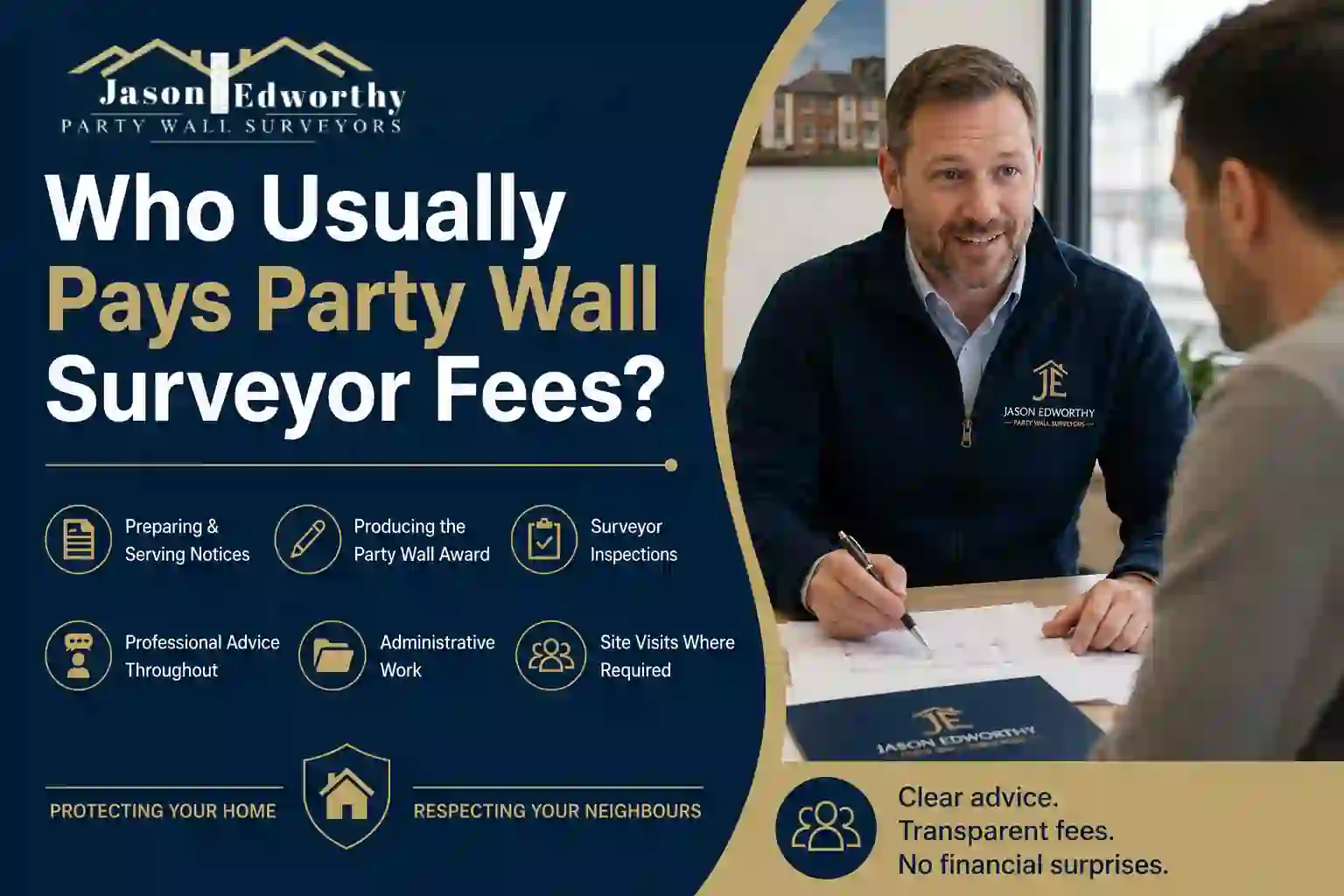 Who Usually Pays Party Wall Surveyor Fees Verwood?